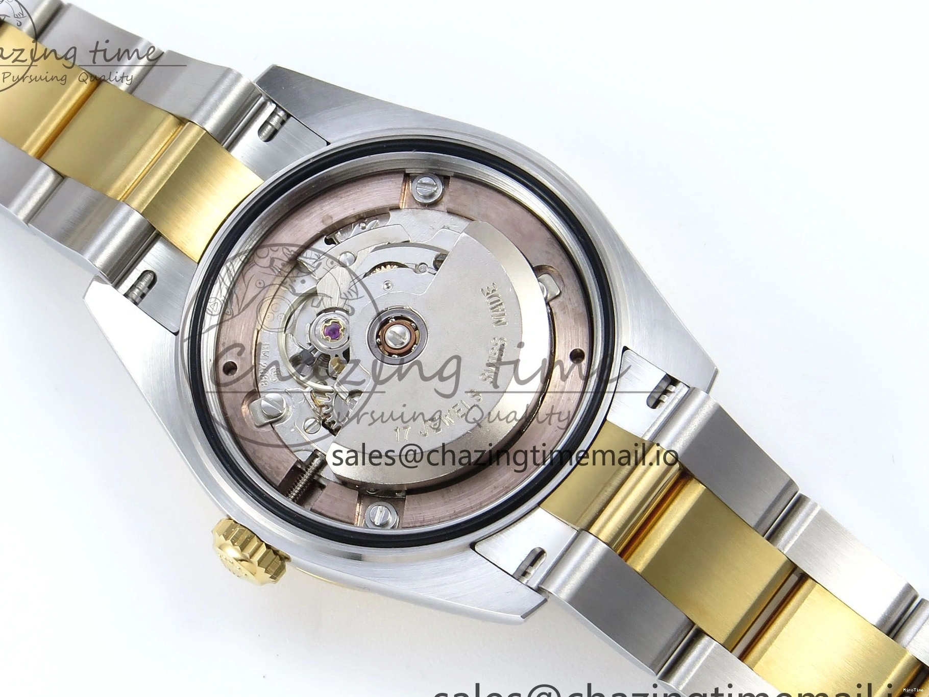 MiroTime 0511 Cozy DateJust 31 278273 ARF 1:1 Best Edition 904L Steel Gray Roman Diamonds Dial on SS YG Oyster Bracelet ETA 575